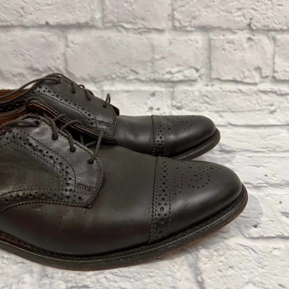 Allen Edmonds 6th avenue cap toe semi brogue derby men’s shoes size 11 brown
